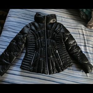 Guess Los Angeles faux leather puffer Jacket